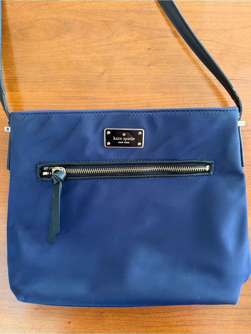 Kate Spade New York Navy Nylon Crossbody Bag